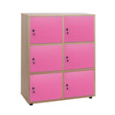 Armário Linha NE cacifo com 6 portas e fechadura