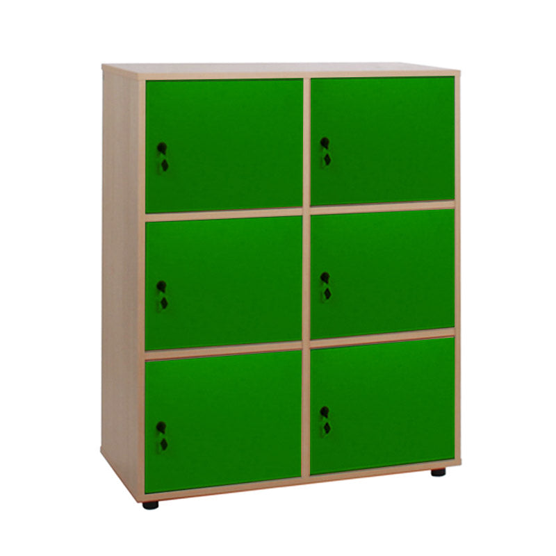 Cabinet Line NE locker with 6 doors and lock