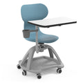 Cadeira giratória Mia Table com palmatória e suporte para mochilas