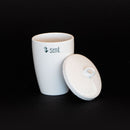 Cadinho de forma alta com tampa