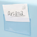 Cama em espuma azul claro