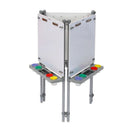 Cavalete de pintura com estrutura metálica