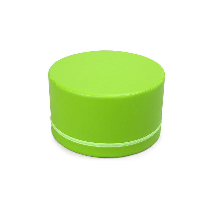 Sofá cilíndrico verde claro