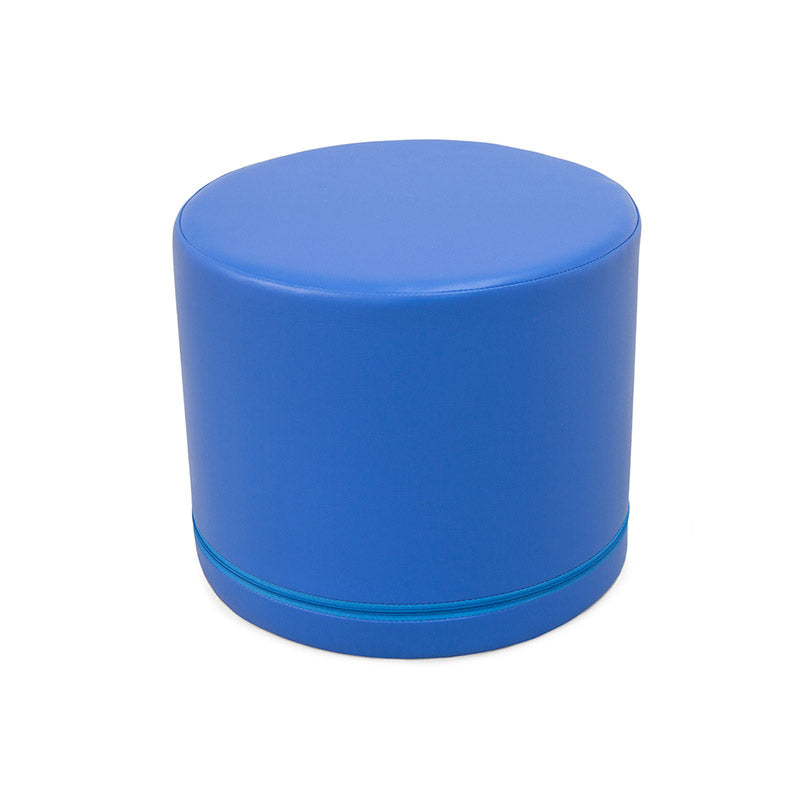Sofá cilíndrico azul