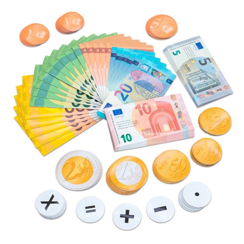 Conjunto de 115 notas e moedas magnéticas - Sílaba