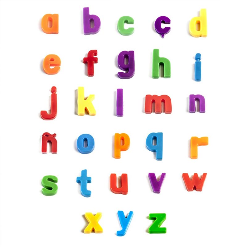 Conjunto de 154 letras minúsculas magnéticas - Sílaba