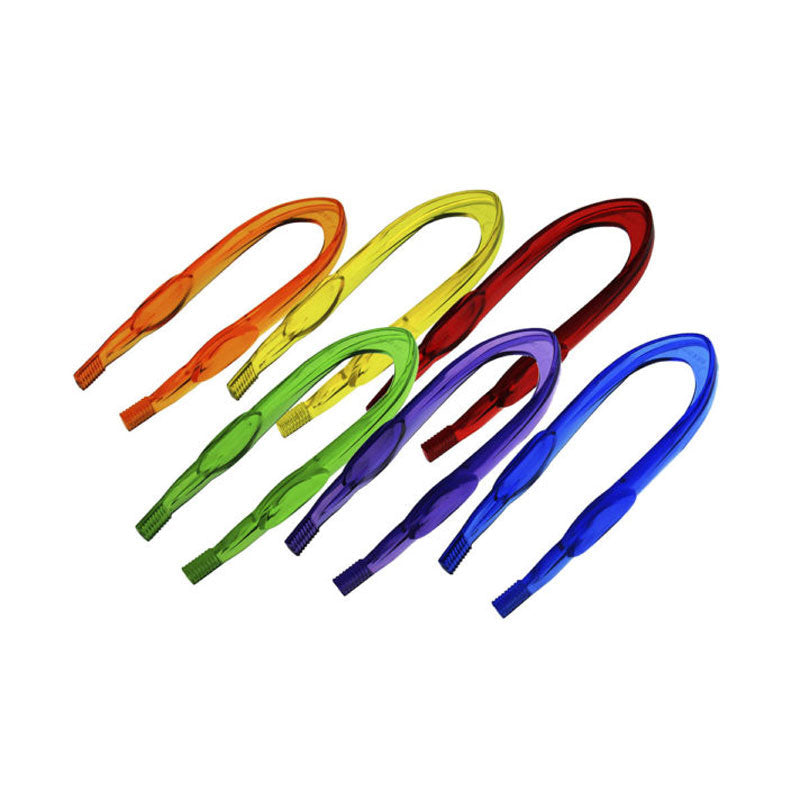 Conjunto de 6 pinças transparentes coloridas