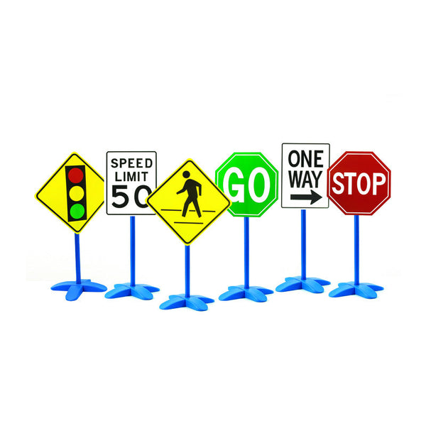 Conjunto de 6 sinais de trânsito