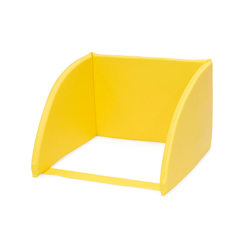 Contorno curvo de catre amarelo