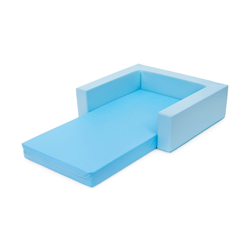 Contorno de colchão azul claro