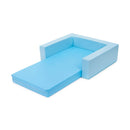 Contorno de colchão azul claro