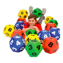 Dado verde de 1 a 10 em espuma