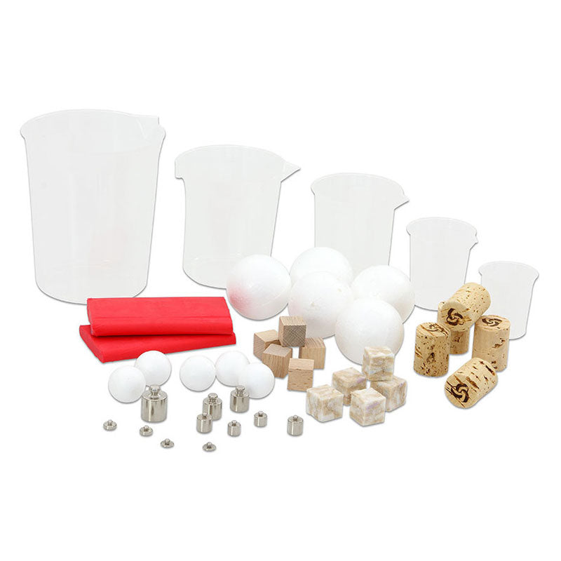 Kit de experimentos con agua: flota, no flota (43 piezas)