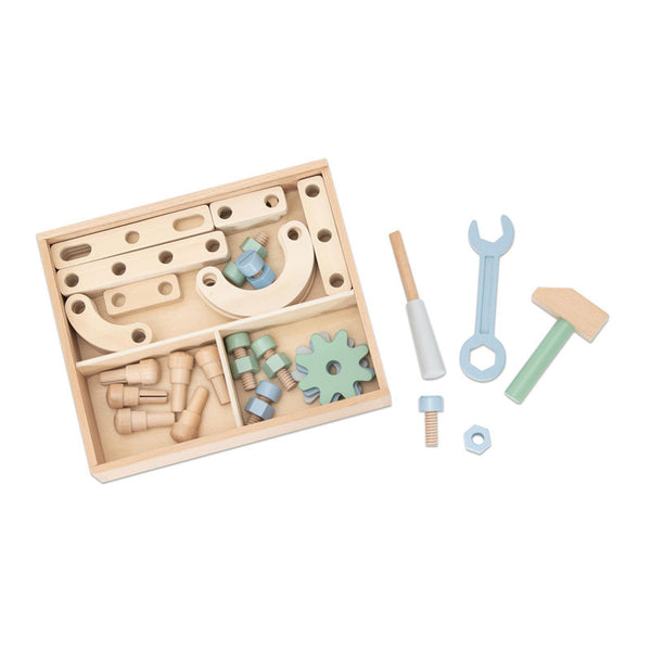 Conjunto de ferramentas e peças para bancada de carpinteiro (48 peças)