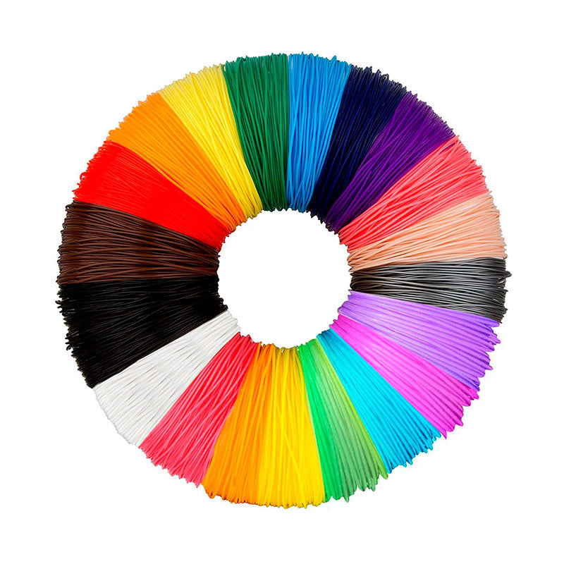 Filamentos PLA 1,75mm para caneta 3D (20 cores com 5 metros cada) - Sílaba