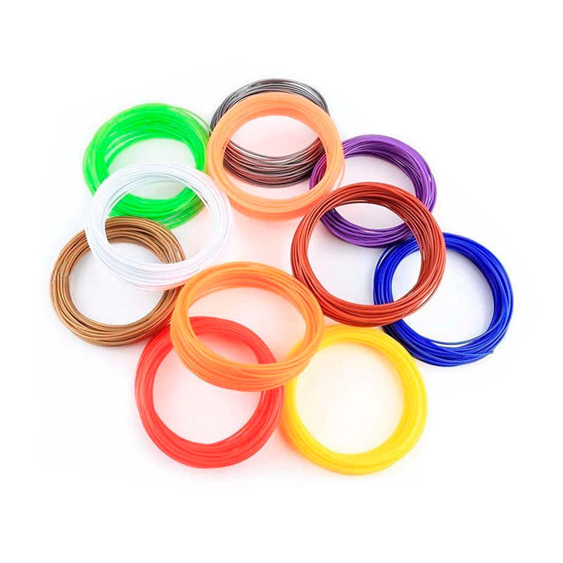 Filamentos PLA 1,75mm para caneta 3D (20 cores com 5 metros cada) - Sílaba