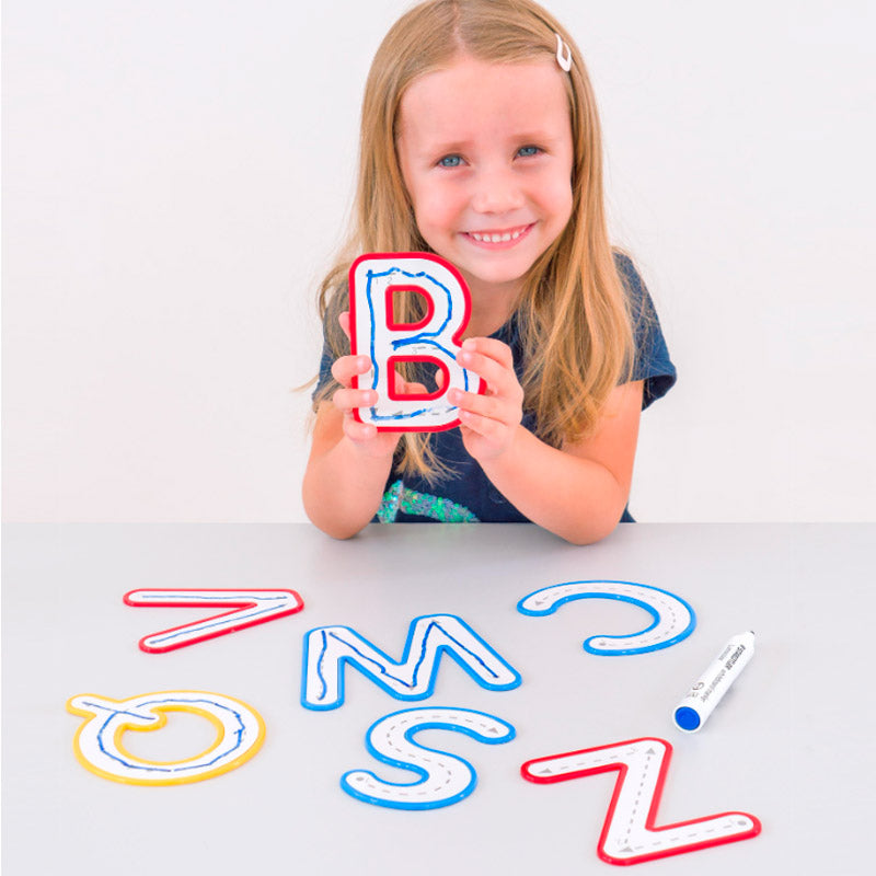 Letras maiúsculas para contornar - Sílaba