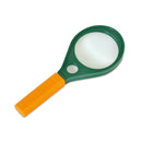 Lupa de mão aumento 2x e 8x com 17cm de comprimento