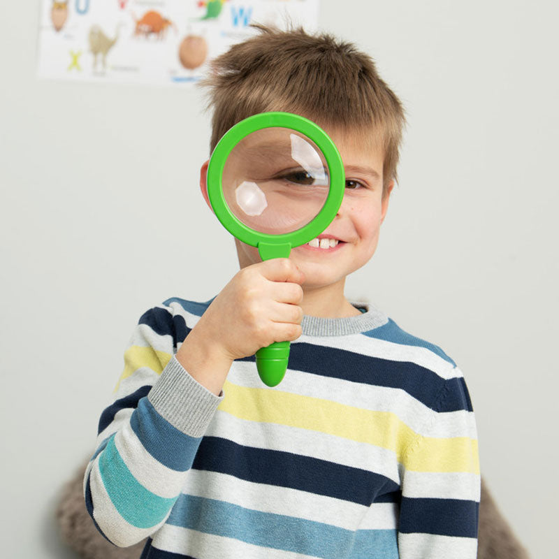 Set of 6 colored handheld magnifiers 4.5x magnification