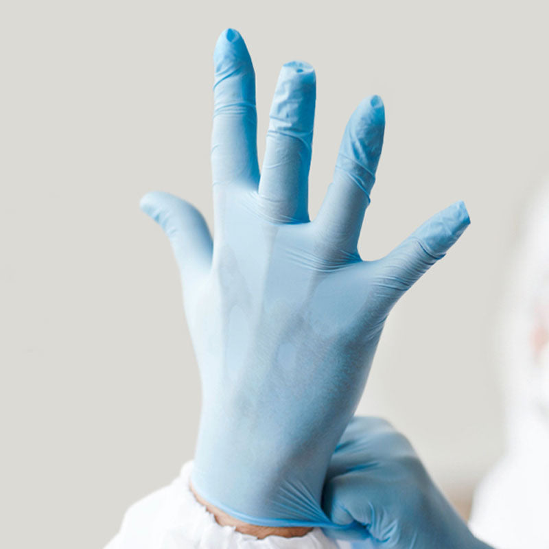 Disposable powder-free latex gloves (box 100 units) - Size S