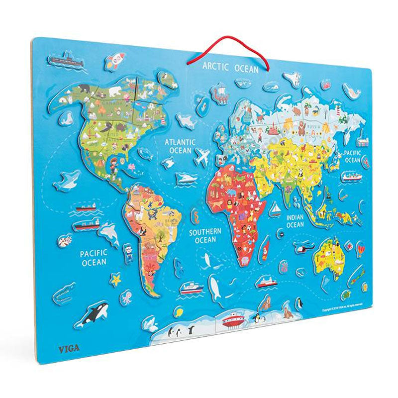Mapa mundo magnético - Sílaba