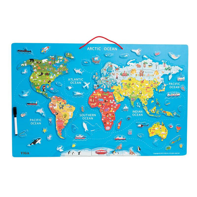 Mapa mundo magnético - Sílaba