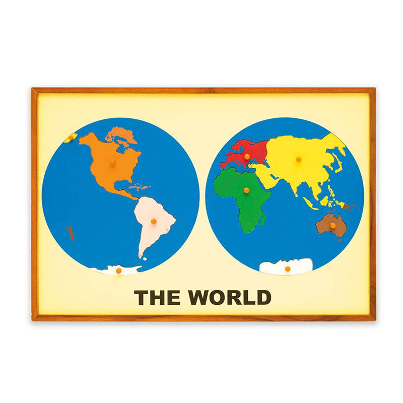 Encaixe mapa mundo - Sílaba