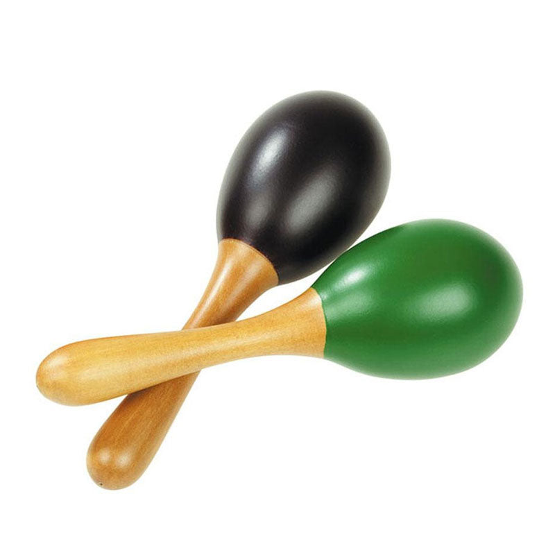 Par de mini-maracas em plástico de 12 cm