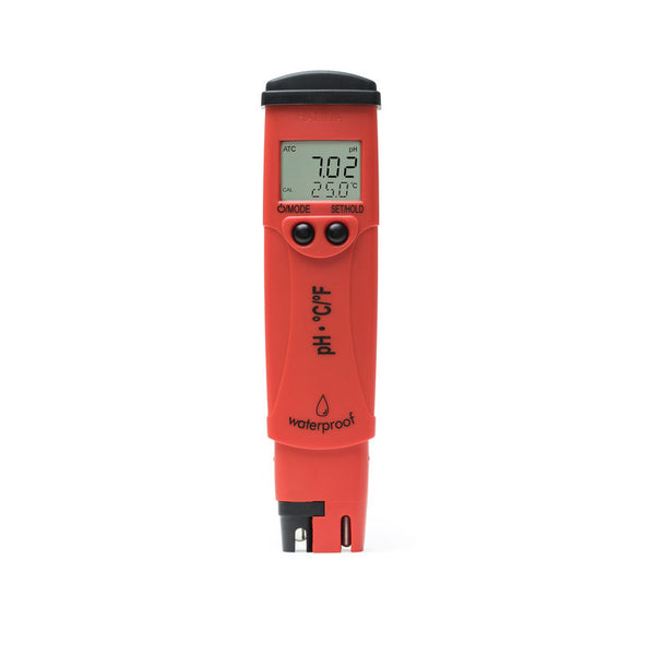 Medidor de pH com termómetro