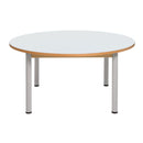 mesa circular branca