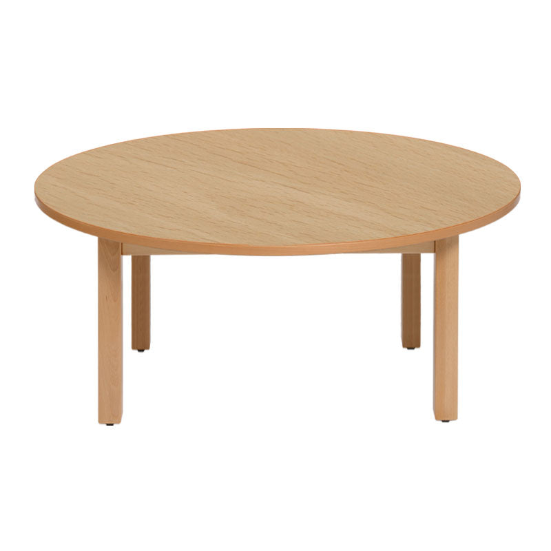 Mesa circular com pernas em madeira NE - Sílaba
