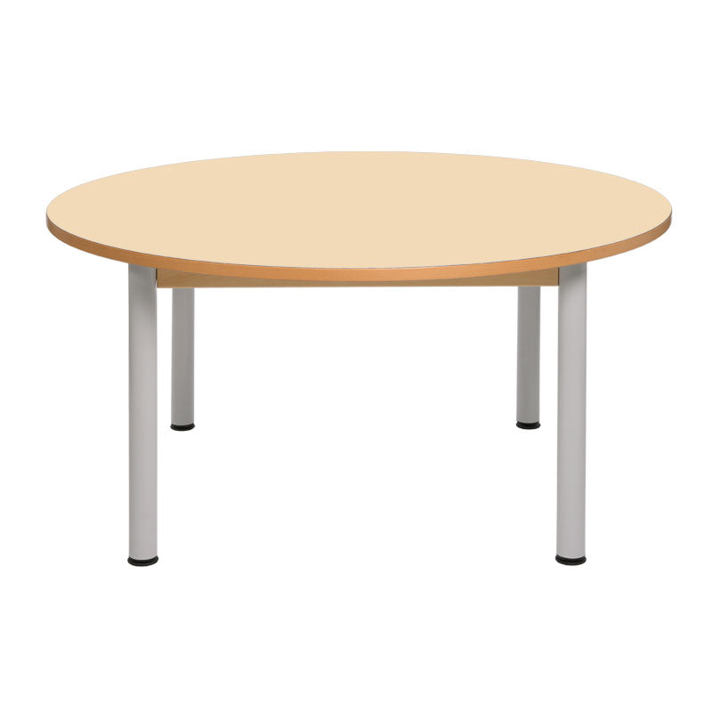 Mesa circular con patas de metal NE
