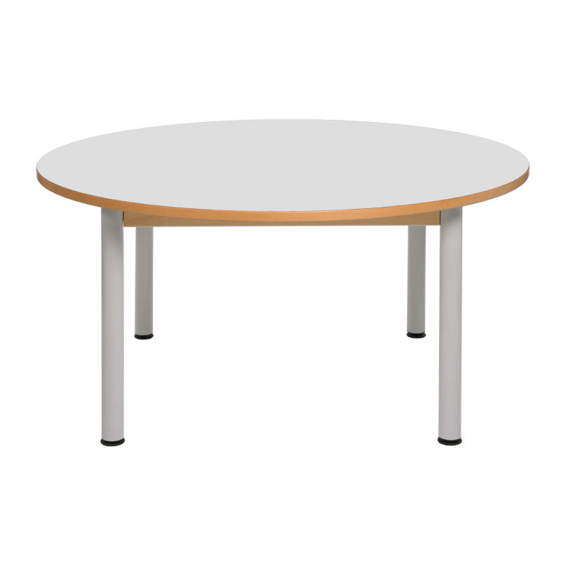 Mesa circular con patas de metal NE
