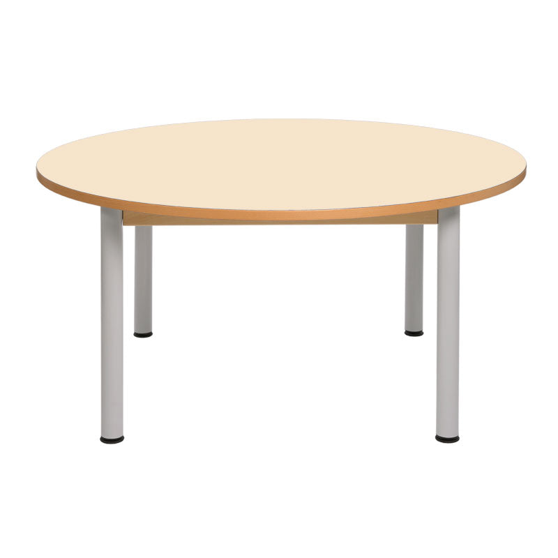 Mesa circular con patas de metal NE