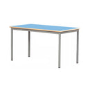 Mesa de aluno múltipla com estrutura metálica