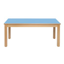 mesa dupla azul claro