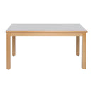 Mesa dupla com pernas em madeira NE