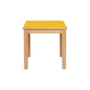 mesa individual amarela