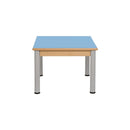 mesa individual azul claro