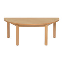 mesa semi circular madeira