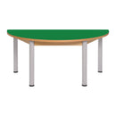 Mesa semi circular verde