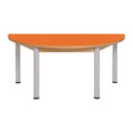 Mesa semi circular laranja