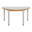 Mesa semi circular com pernas metálicas NE