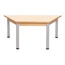 Mesa trapezoidal com pernas metálicas NE