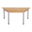 Mesa trapezoidal com pernas metálicas NE