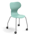 Mia Castors student chair with wheels