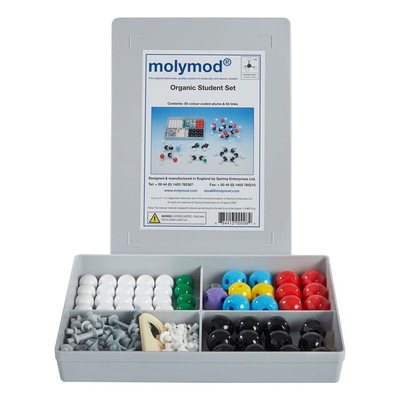 Modelo molecular de química orgánica del profesor (168 átomos y 192 enlaces)
