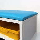 Assento com 8 compartimentos