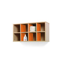 Móvel de parede com 8 compartimentos abertos