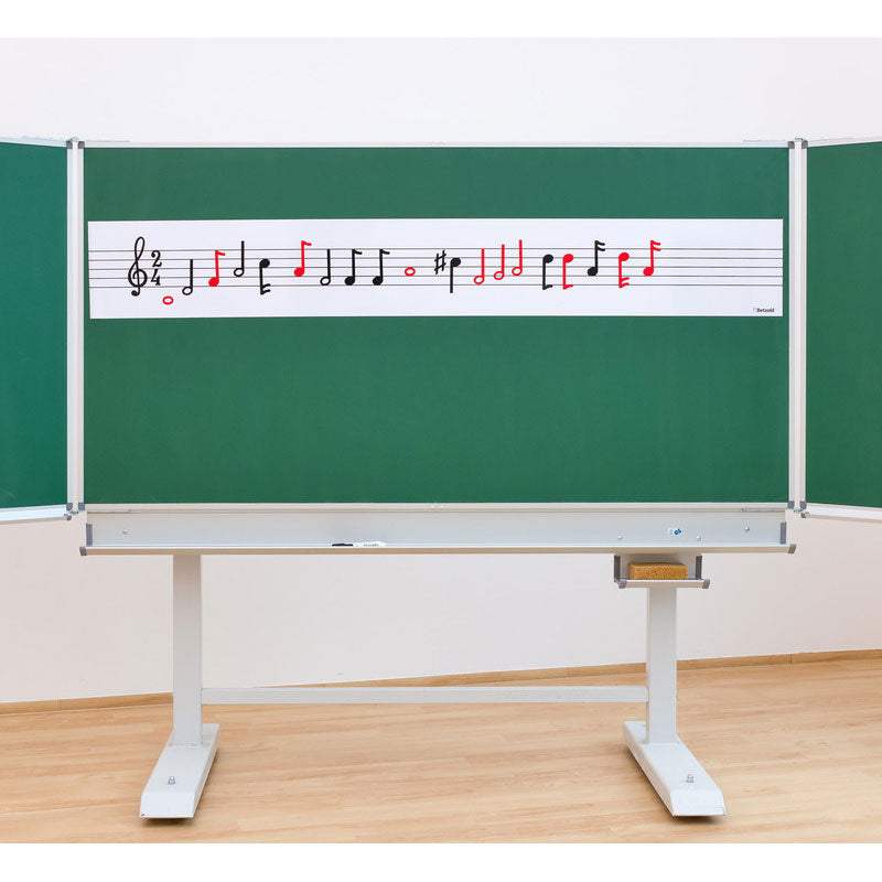 Barra com pauta de música magnética para utilização no quadro com 195cm